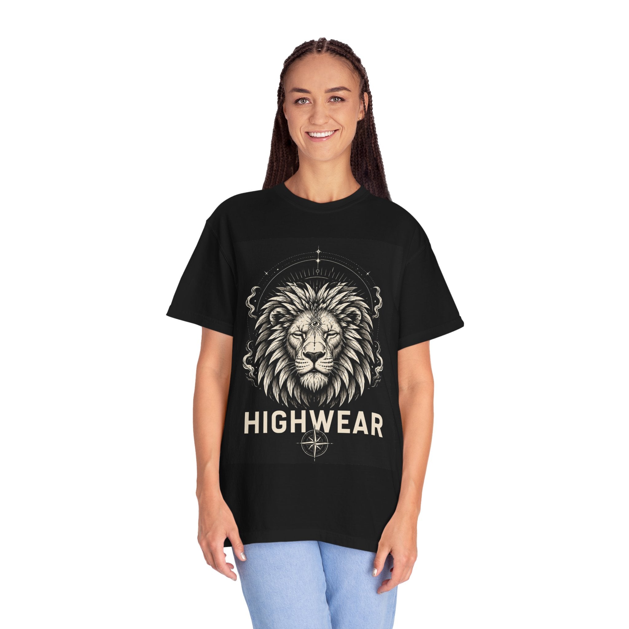 Lion Emblem T-Shirt — 'Highwear' Vintage Lion Graphic Tee