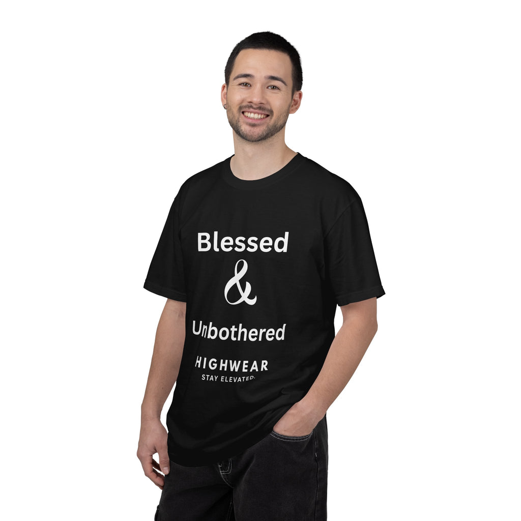 Blessed and Unbothered Shirt – Minimal Faith Streetwear Tee | Comfort Colors 1717 | HighWear
