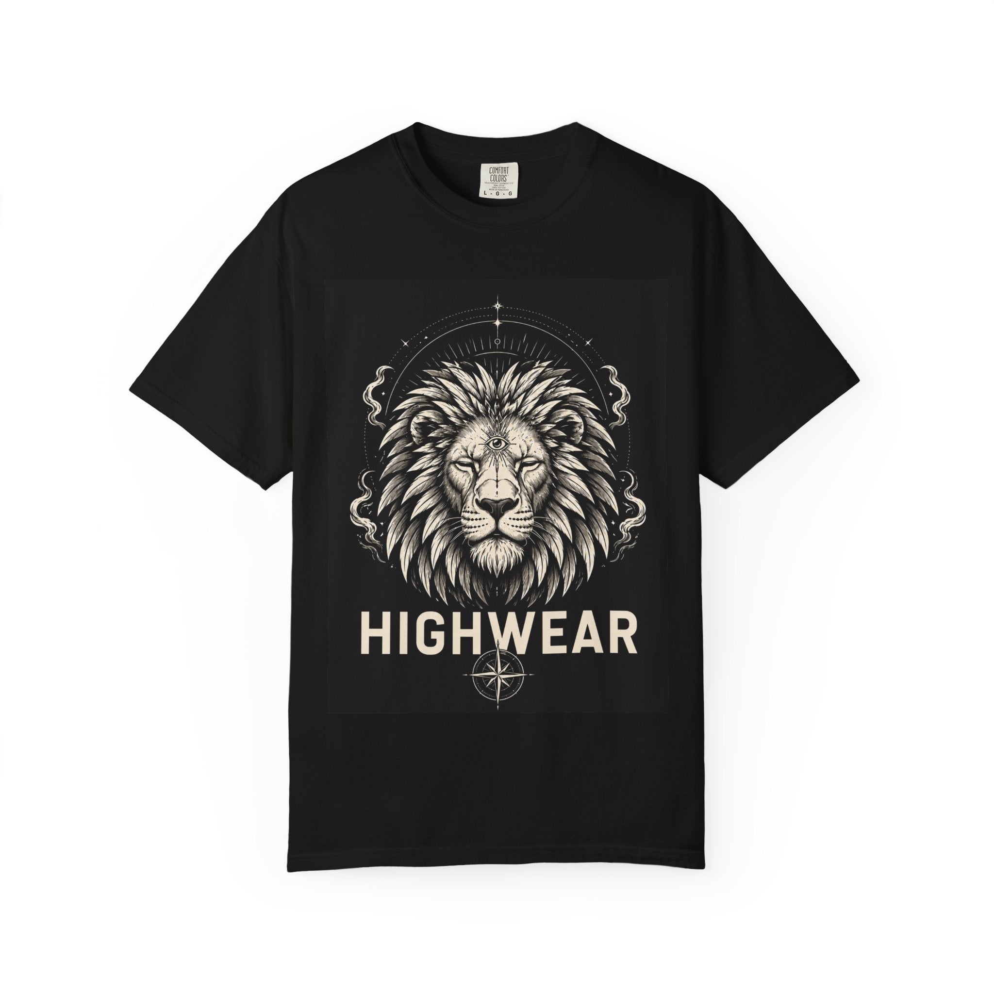 Lion Emblem T-Shirt — 'Highwear' Vintage Lion Graphic Tee