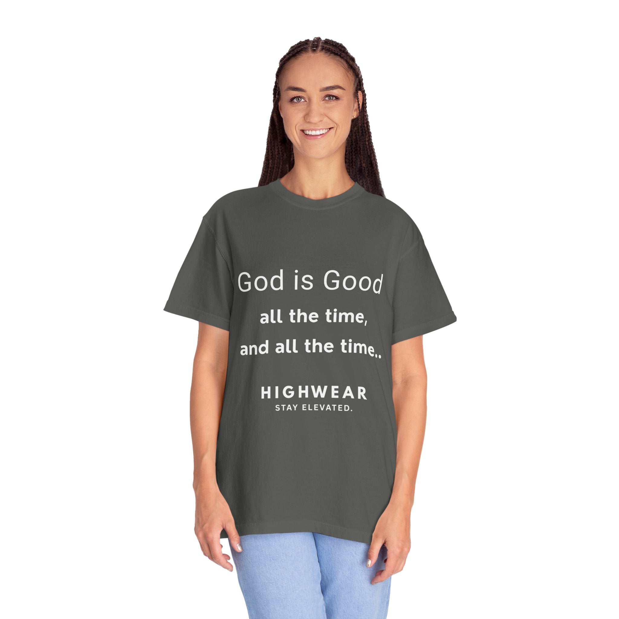 God is Good All the Time Shirt – Minimal Christian Streetwear Tee | Comfort Colors 1717 | HighWear